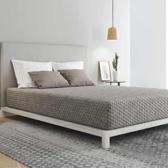 10" Gel Memory Foam Mattress, Medium, Queen Mattress, GREY, hi-res image number null