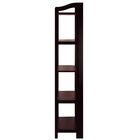 Stratford 5-Shelf Folding Bookcase-Espresso, , on-hover image number null