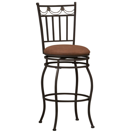 Swag Counter Stool, 24&quot;H, POWDER