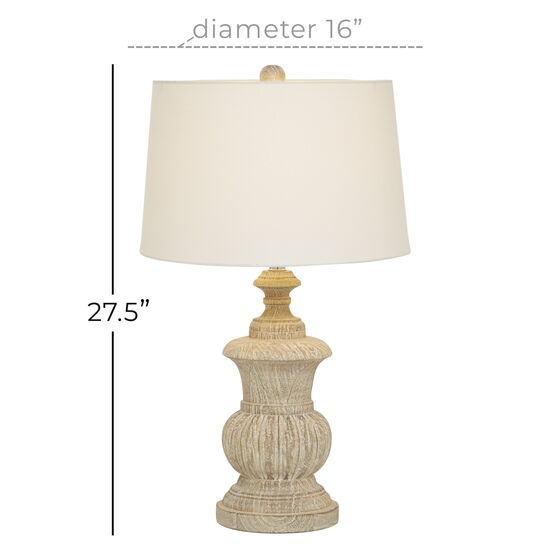 Brown Wood Traditional Table Lamp, , alternate image number null