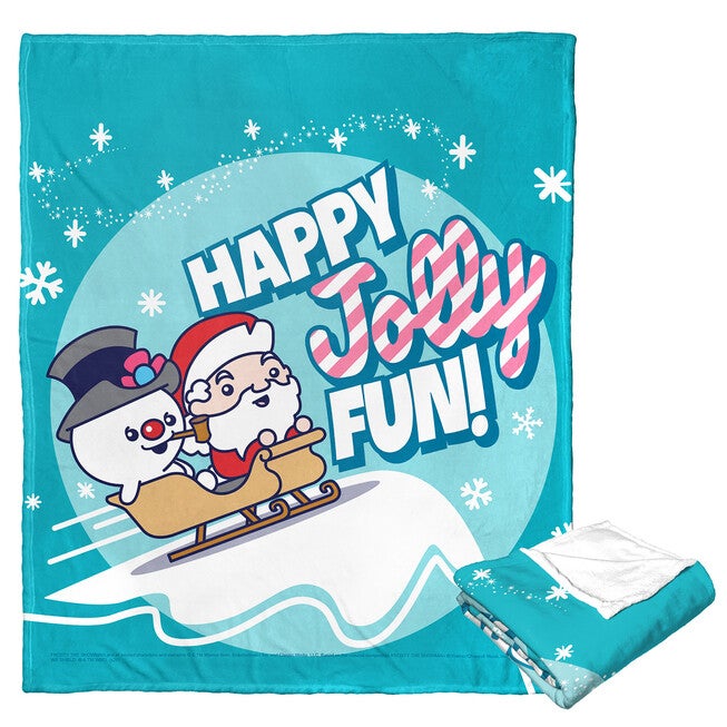 Frosty The Snowman Jolly Fun Silk Touch Throw Blanket, O, hi-res image number 0