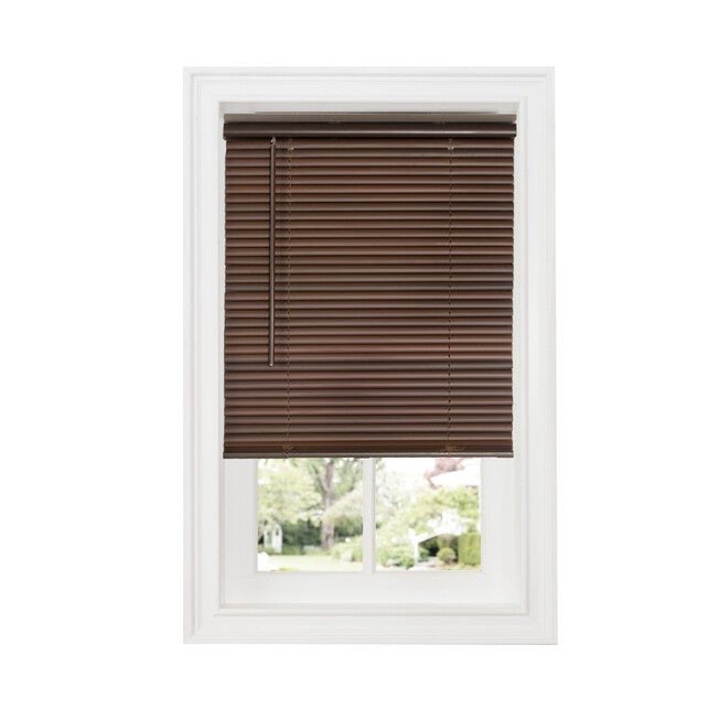 Cordless GII Deluxe Sundown 1 inches Room Darkening Mini Blind, MAHOGANY, hi-res image number null