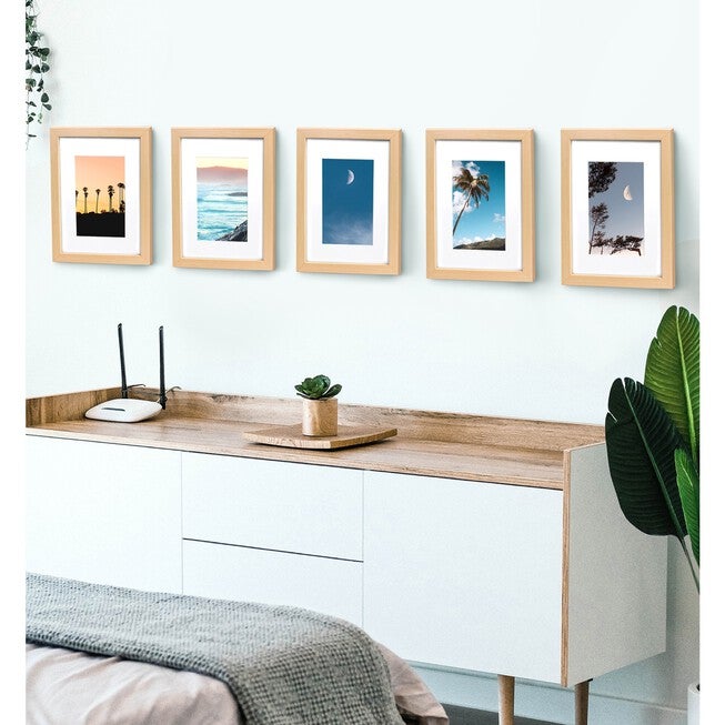 8 X 10 Picture Frame W-Mat/11 X 14 Without Mat - Black - 5 Units, , alternate image number 2