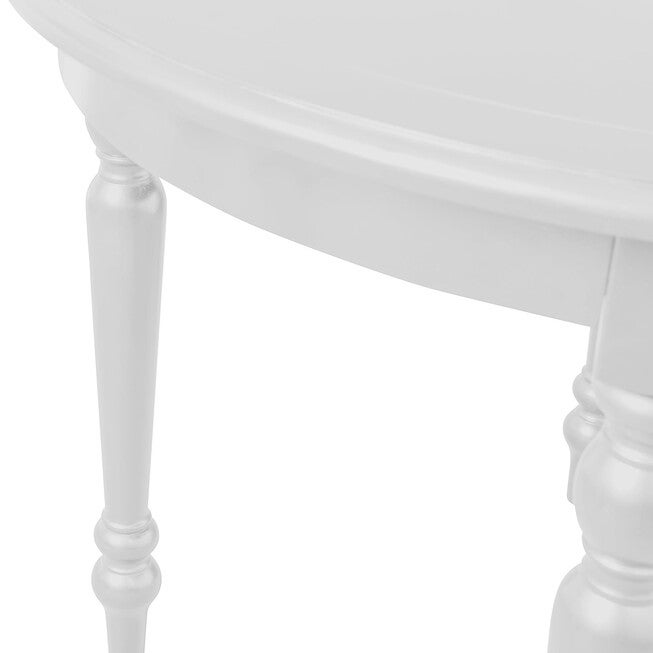 Philippe Round Dining Table, White, WHITE, alternate image number null