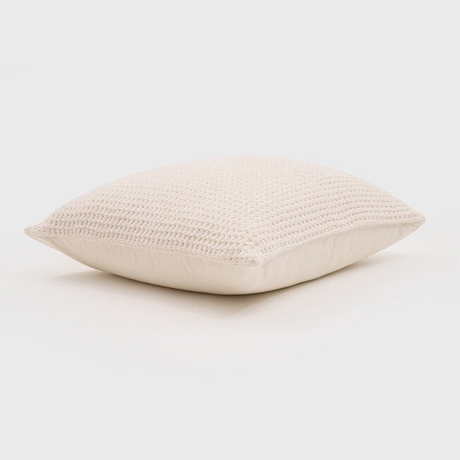 Shiny Waffle Chenille Knit Pillow, , on-hover image number 1