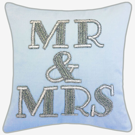 Beaded "Mr & Mrs", BLUE, hi-res image number null
