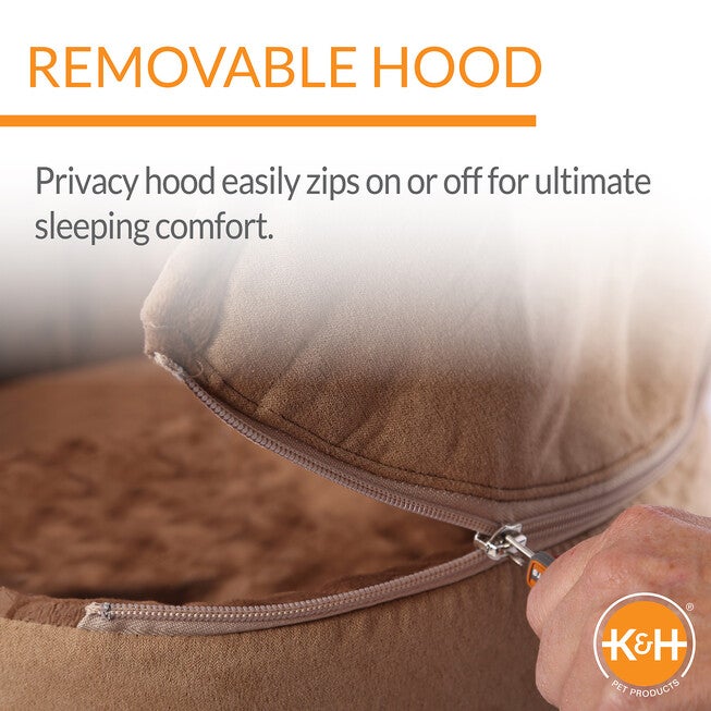 Self-Warming Hooded Kitty Cat Bed, , alternate image number 2