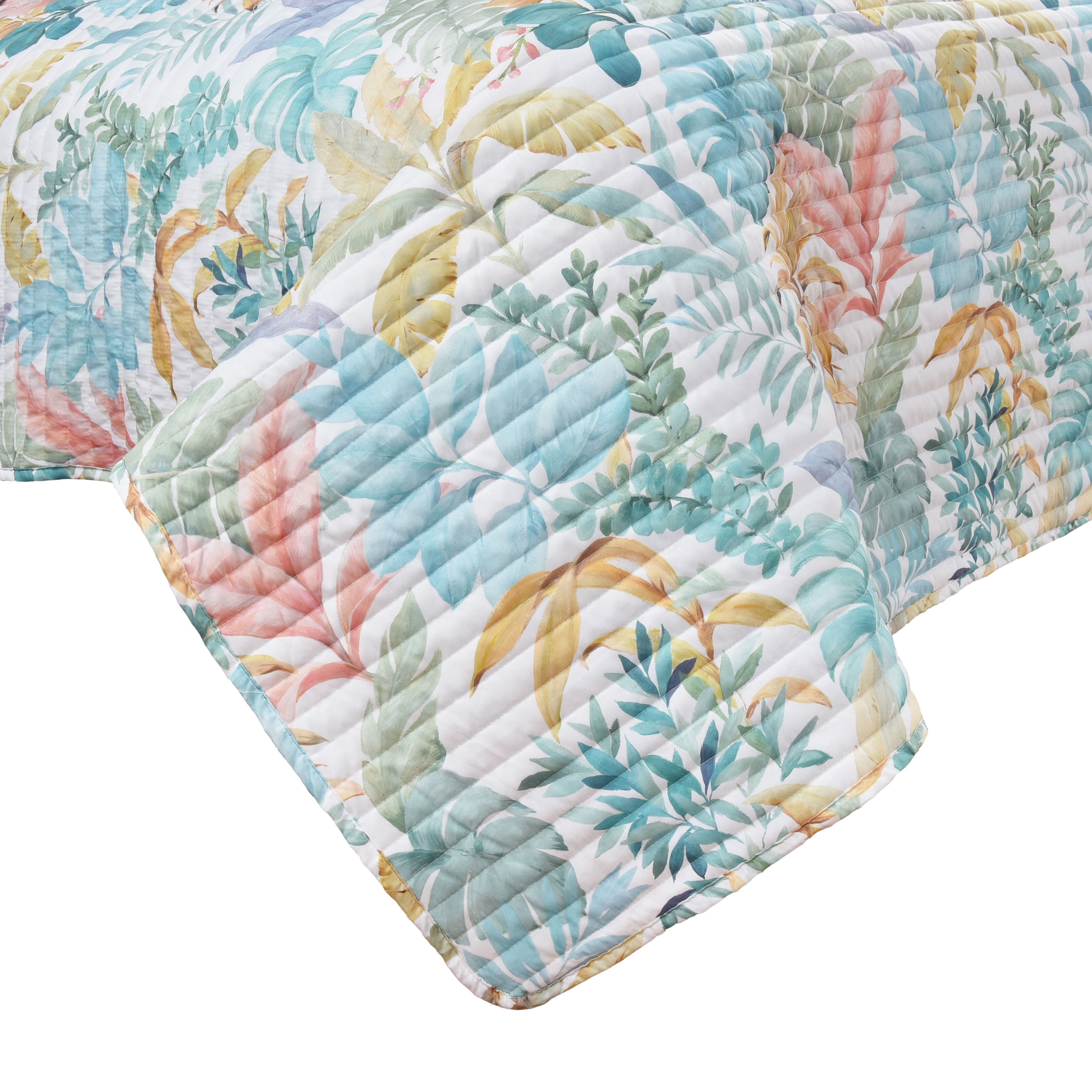 BAHAMA KING/CAL KING 3PC. QUILT SET, AQUA, alternate image number 3