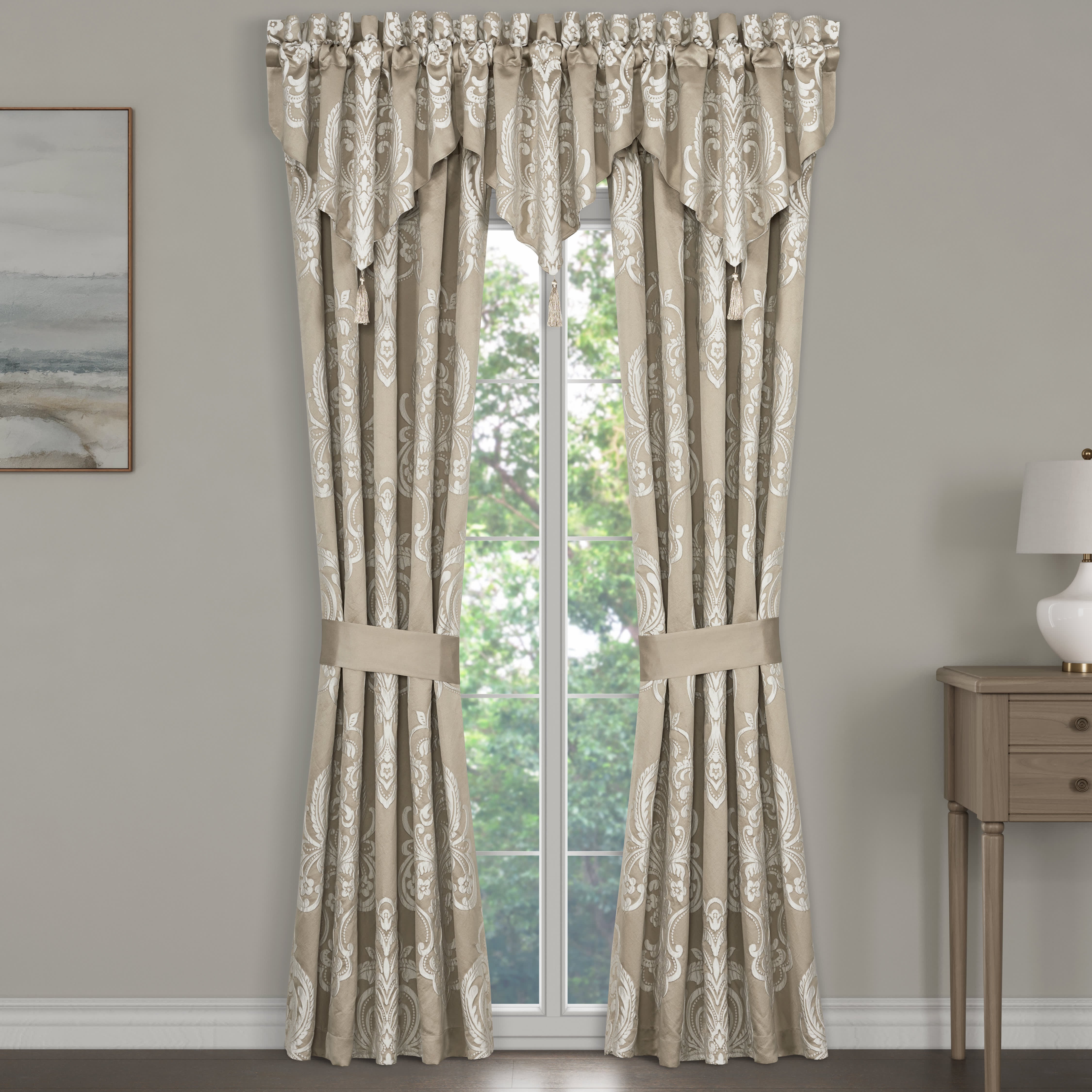 Potenza Sand 84 Inch Window Panel Pair, SAND, hi-res image number 0