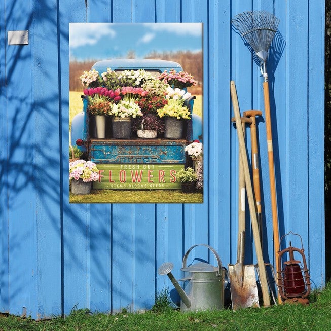Fresh Flowers Outdoor Wall Art, , on-hover image number null