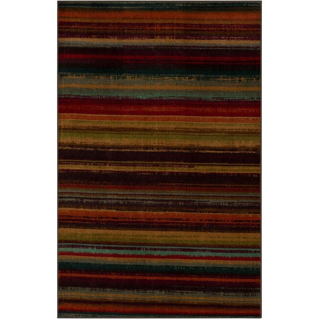 Boho Stripe Multi 5' X 8', MULTI, hi-res image number 0