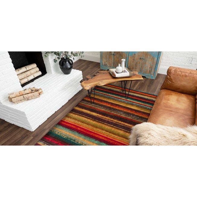 Boho Stripe Multi 5' X 8', , alternate image number 7