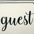 Celebrations ""Be Our Guest"" Embroidered Decorative Pillow , , on-hover image number null