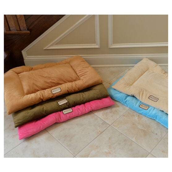 Pet Bed Mat, Dog Crate Soft Pad With Poly Fill Cushion, Medium Earth Brown, , alternate image number null