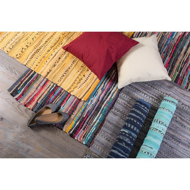Multicolor Rag Rug 50X80 Cm Floor Coverings, , alternate image number 4