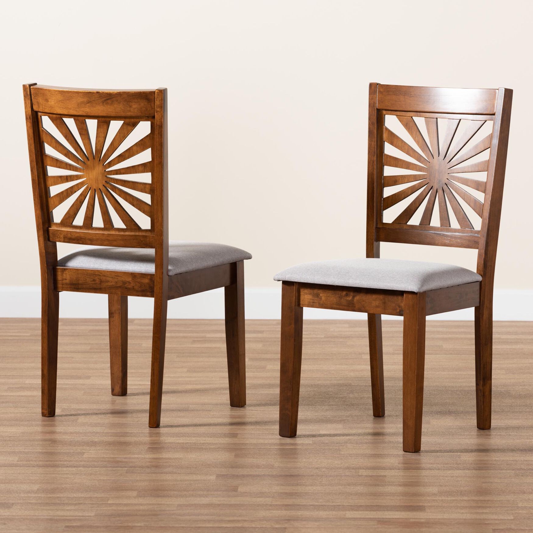 Olympia Modern Beige Fabric And Espresso Brown Finished Wood Dining Chair, , alternate image number 20