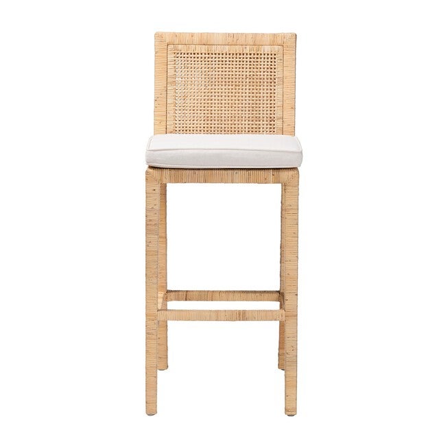 Sofia Bohemian Natural Rattan Bar Stool, NATURAL, alternate image number null