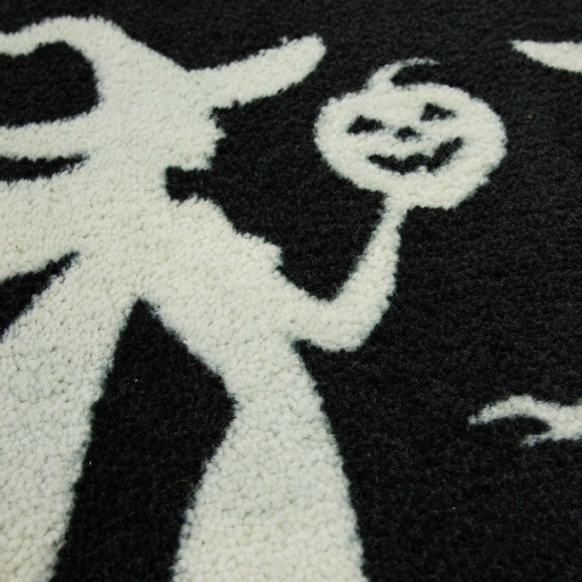 Witch Trio Black Kitchen Rug, , alternate image number 2