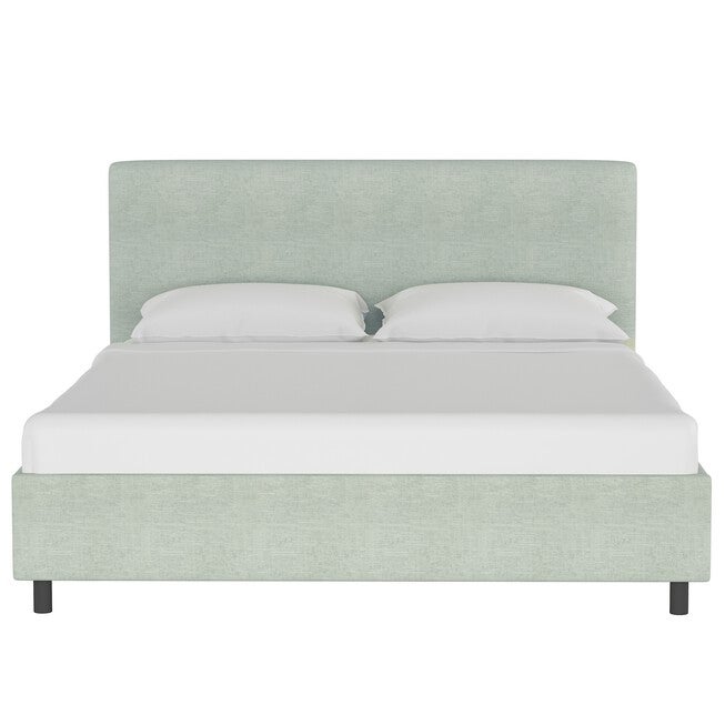 Linen Upholstered Platform Bed, , on-hover image number null