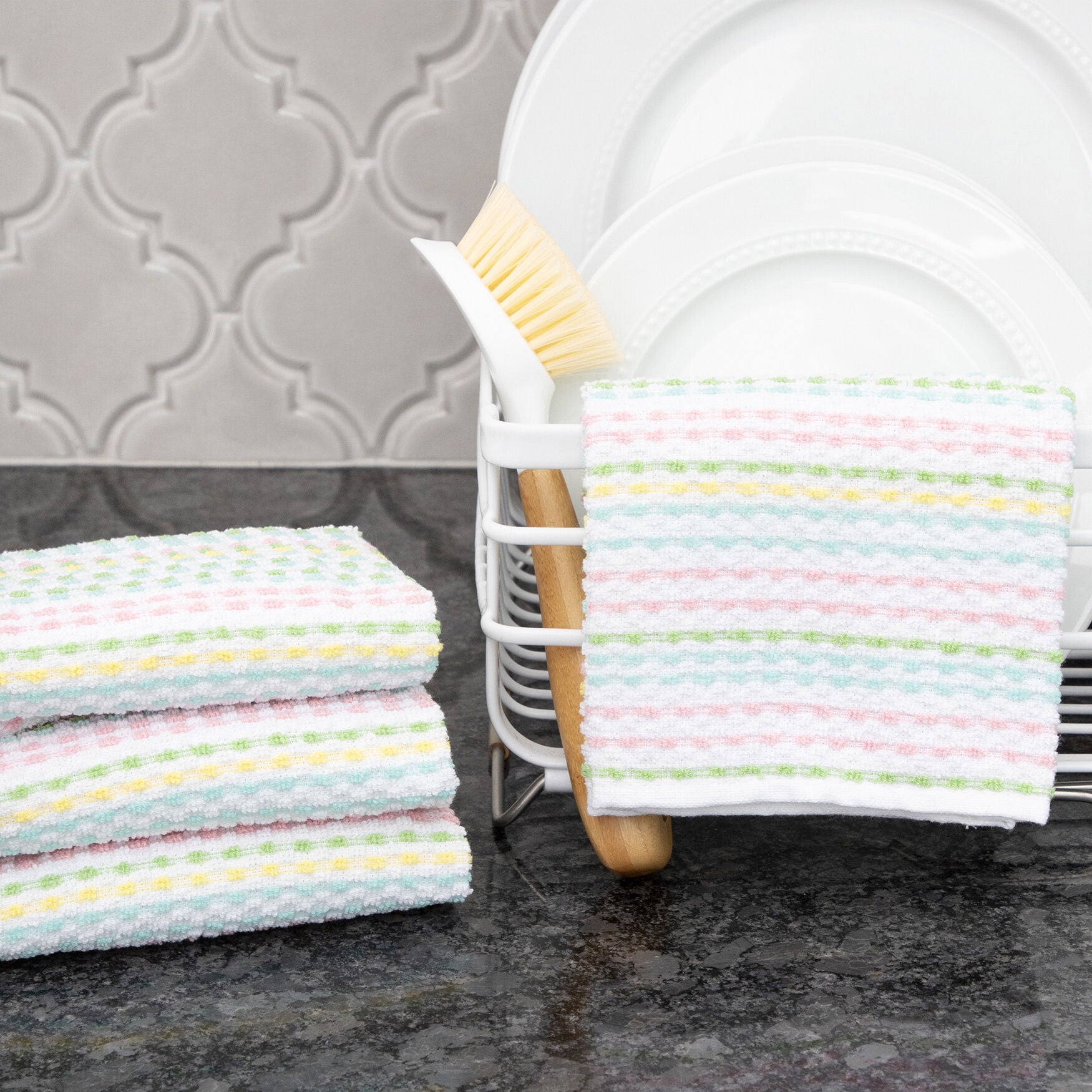 Pebble Bar Mop Towels, Set Of 4 Kitchen Towel, , alternate image number 5