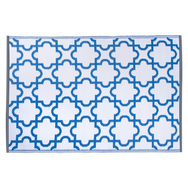 Gray Lattice Outdoor Rug 4X6 Ft Floor Coverings, , alternate image number 2
