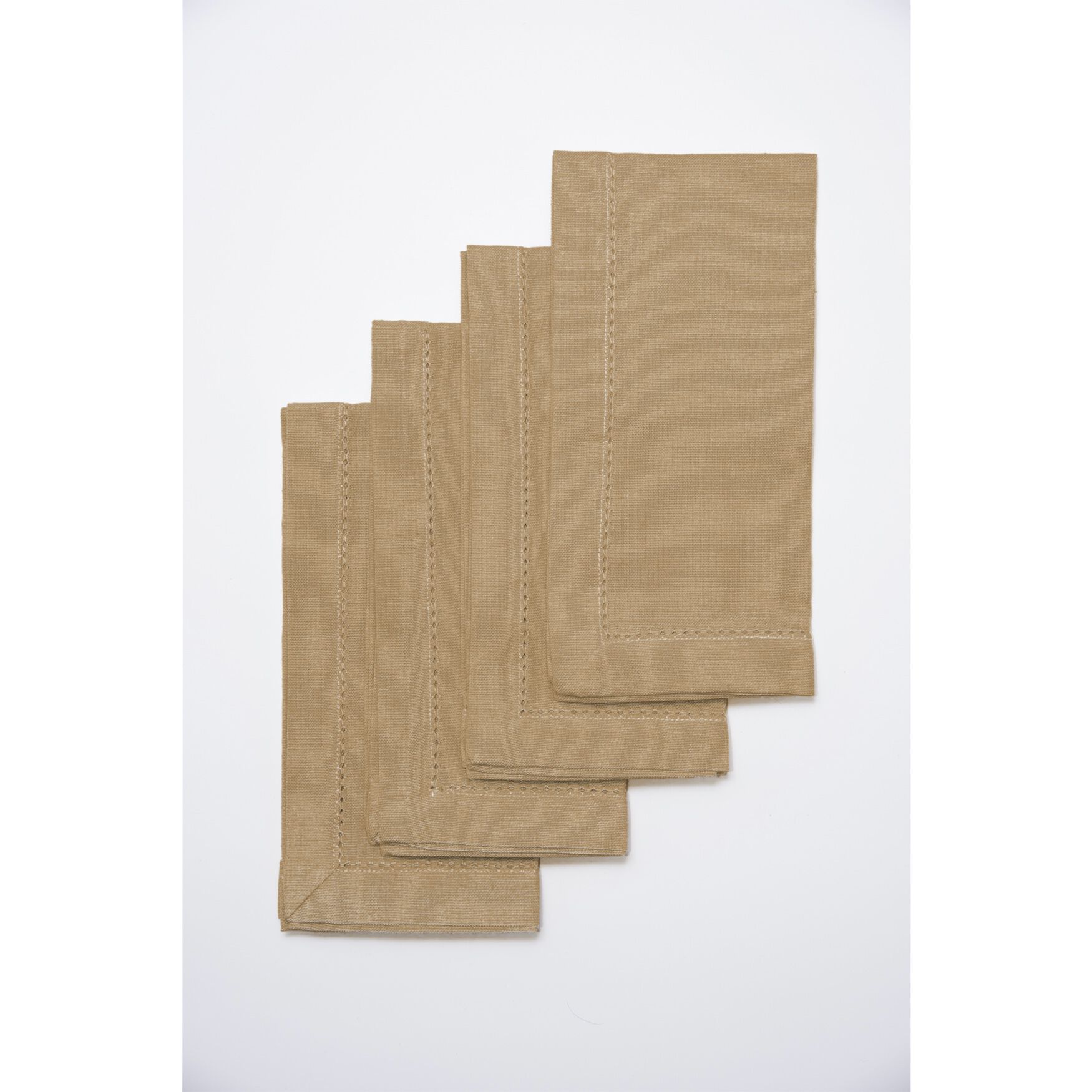 AMETHYST 4 PK NAPKINS, TAUPE, hi-res image number 0