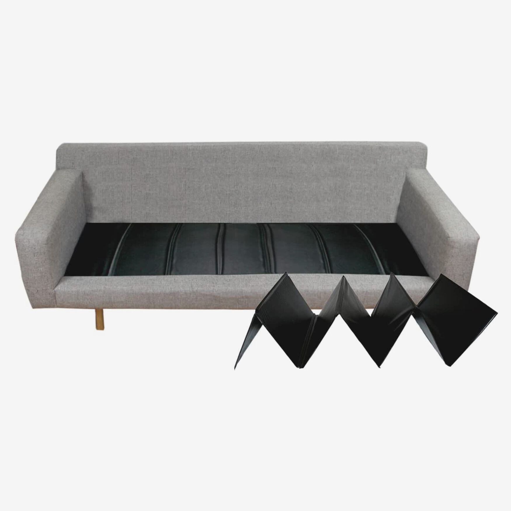 Settee cushion supports top
