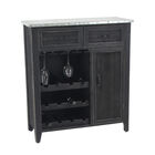 Black Farmhouse Wood Wine Storage, 36 x 32, WHITE, hi-res image number null