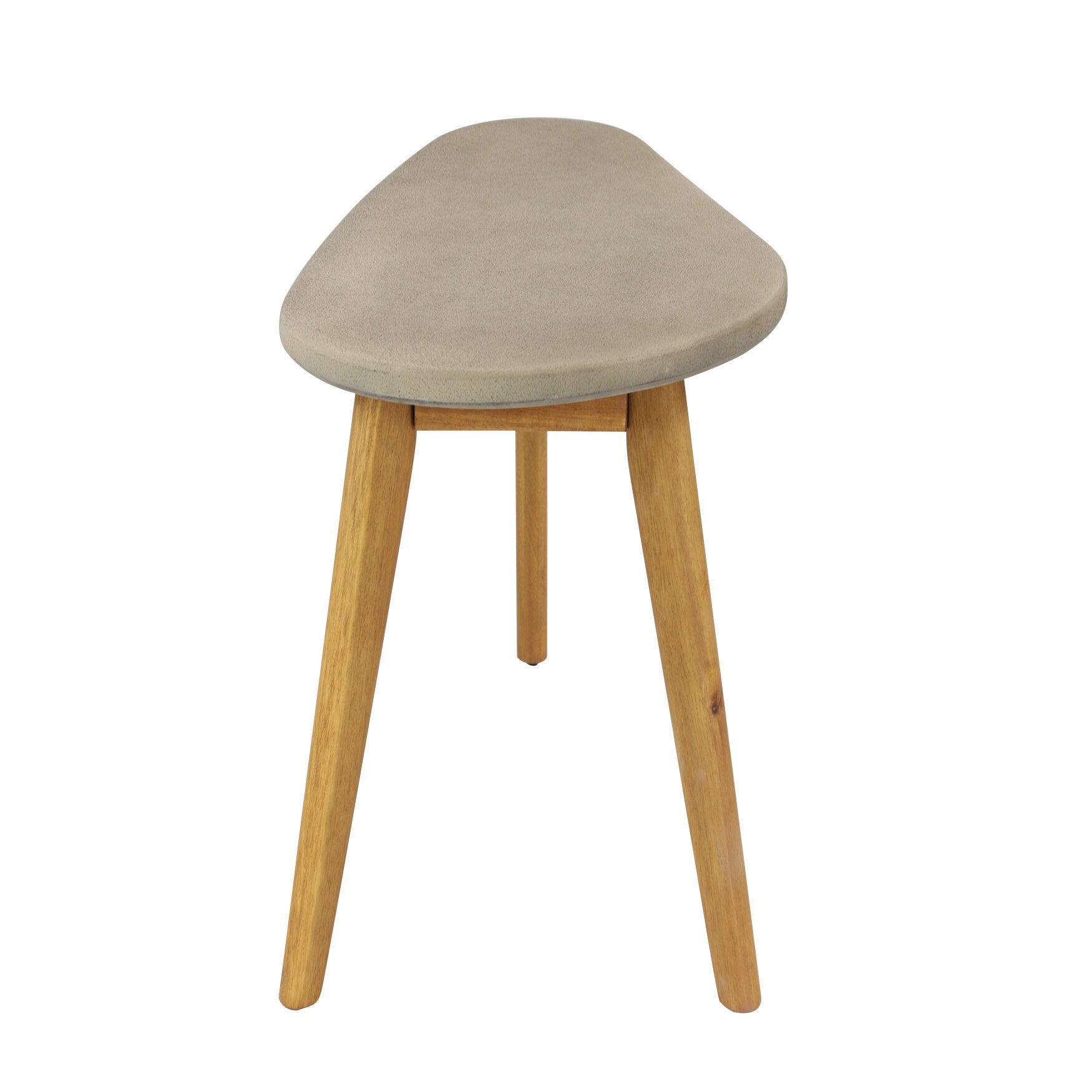 Grey Resin Modern Outdoor Accent Table, , on-hover image number 1