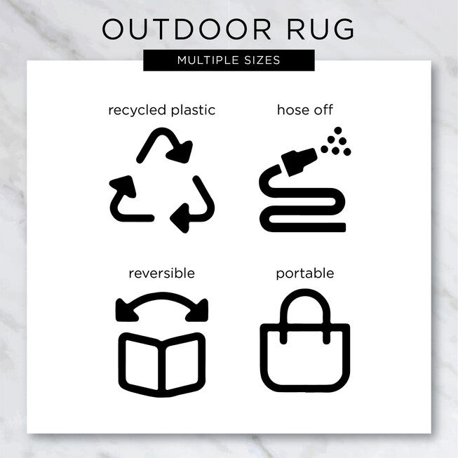 Black Lattice Outdoor Rug 4X6 Ft Floor Coverings, , alternate image number null