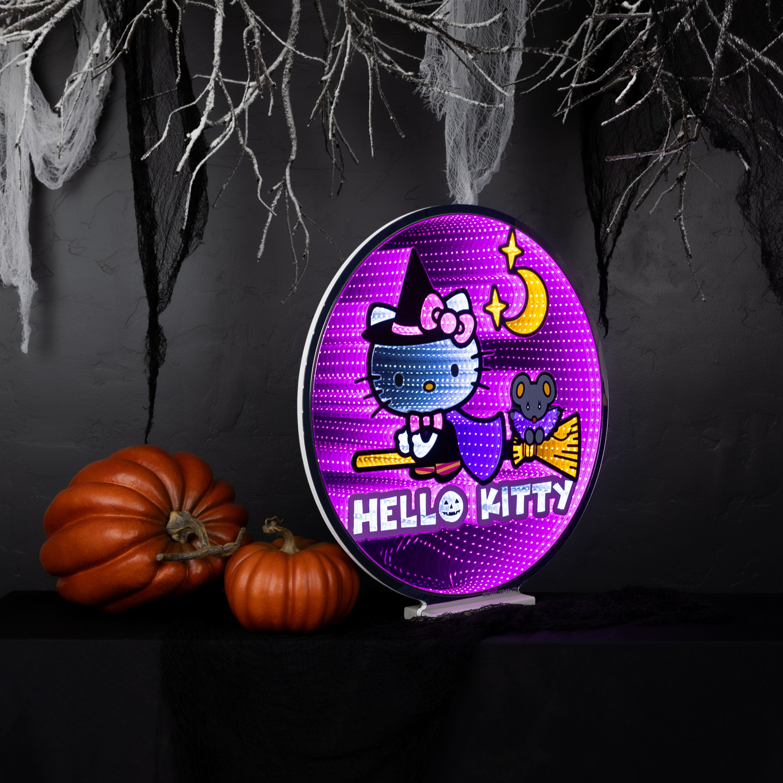 Hello Kitty&reg;  Witch Ekkolight 24 inchesH, PURPLE ORANGE, alternate image number 1