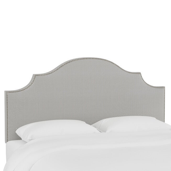 Stripe Nail Button Notched Headboard, , alternate image number 2