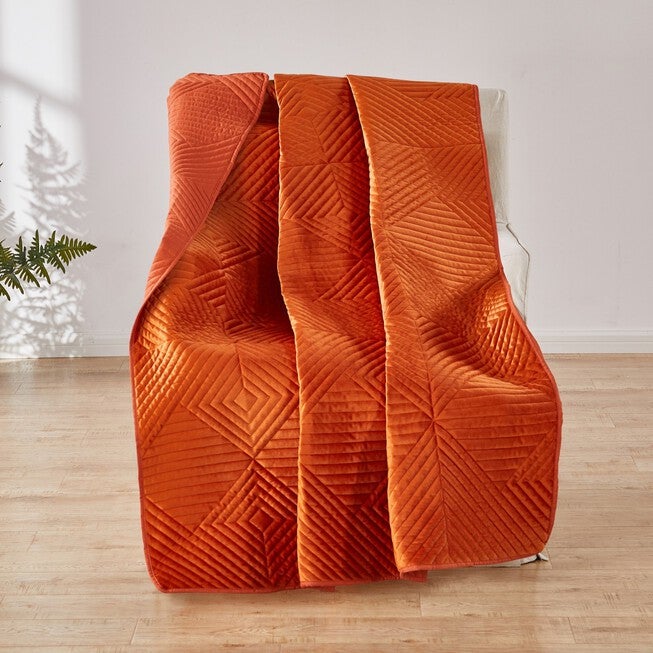 Riviera Velvet Throw Blanket, SPICE, hi-res image number 0