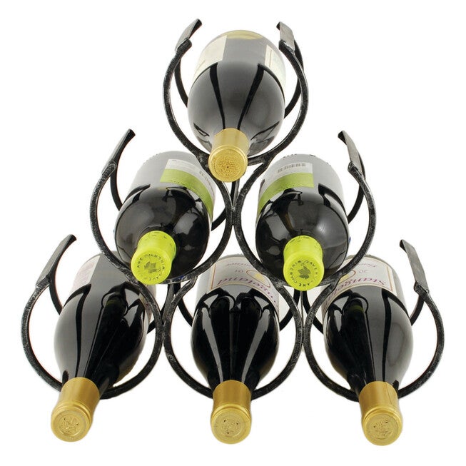 Wine Shrine Metal Bottle Holder, METALLIC, hi-res image number 0