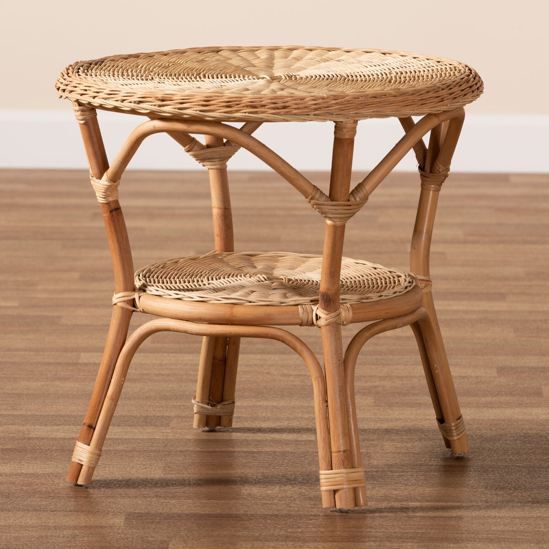 Abbey Modern Bohemian Natural Brown Antique Rattan Coffee Table, , alternate image number 13