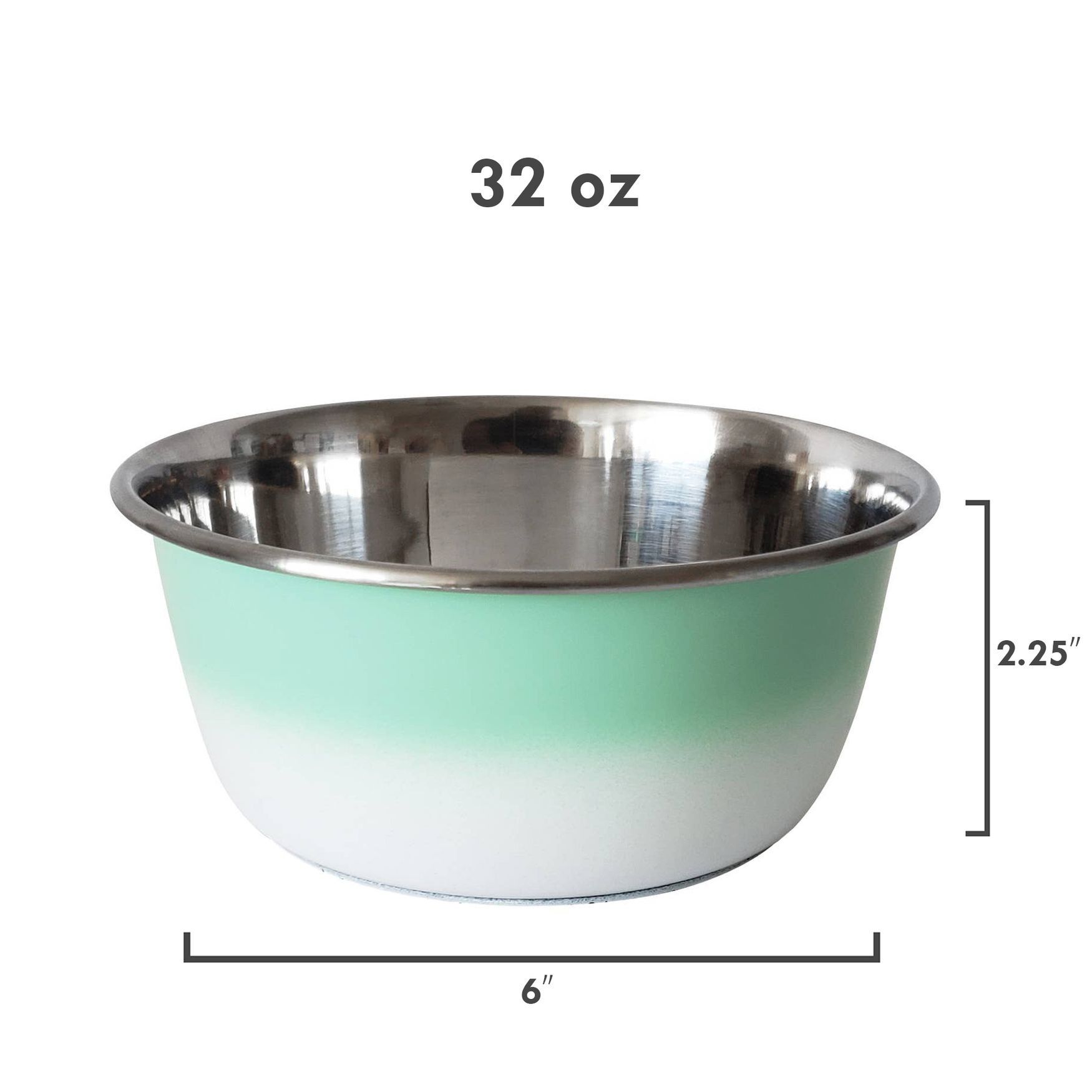 Stainless Steel Deep Dog Bowl - Coral, , alternate image number 4