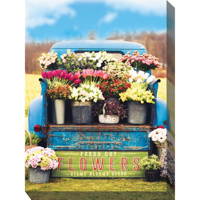 Fresh Flowers Outdoor Wall Art, MULTI, hi-res image number null