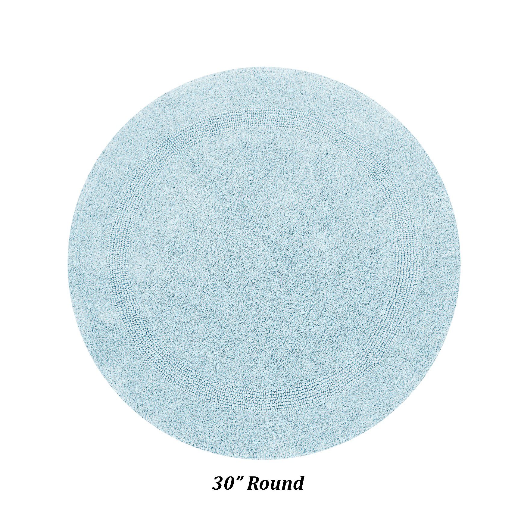 Lux Collections Bath Mat Rug 30 inches Round, , on-hover image number 1