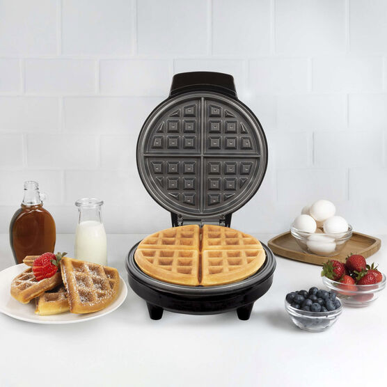 Kalorik Belgian Waffle Maker, Black and Stainless Steel, BLACK, hi-res image number null