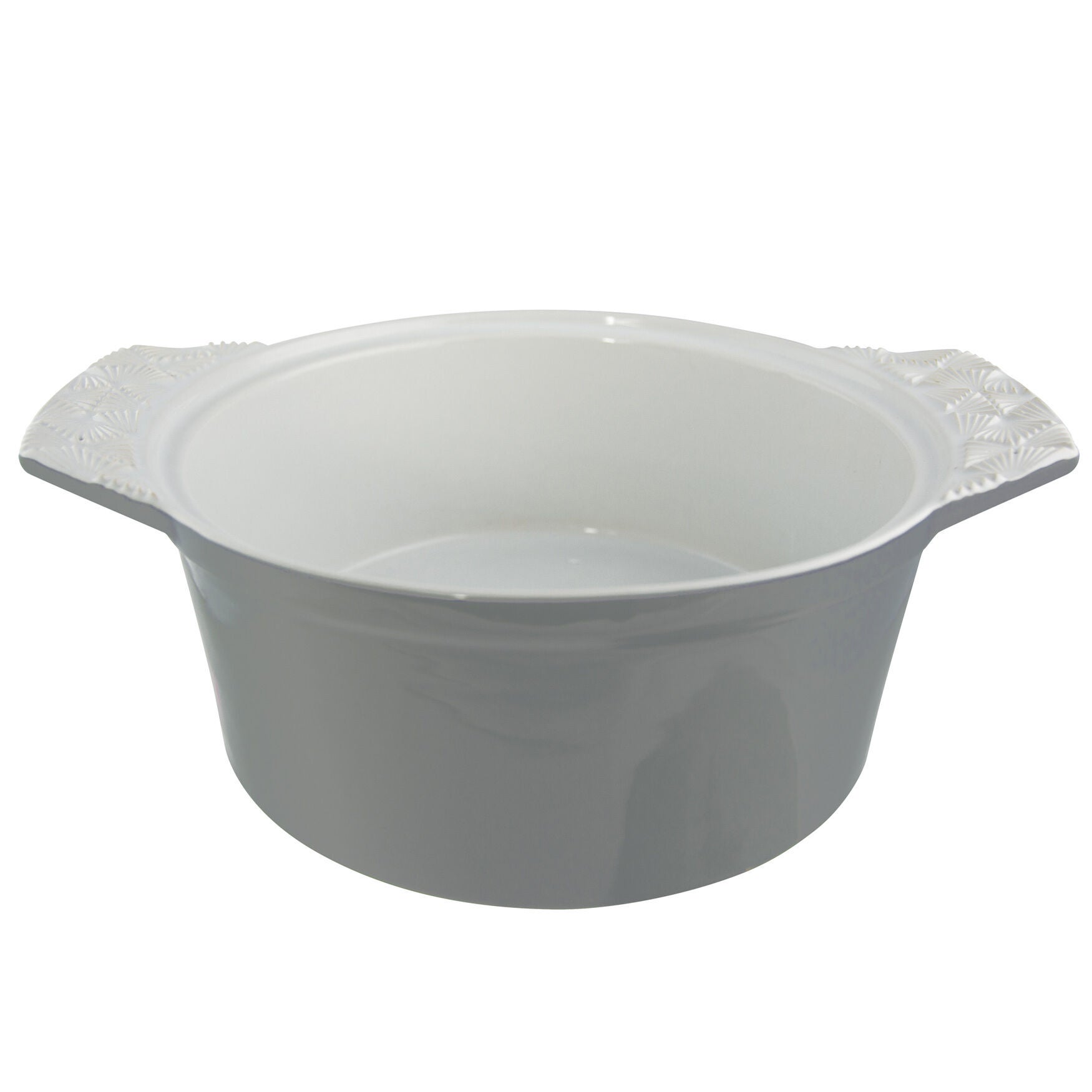 2 Quart Stoneware Round Casserole With Lid, , alternate image number 2