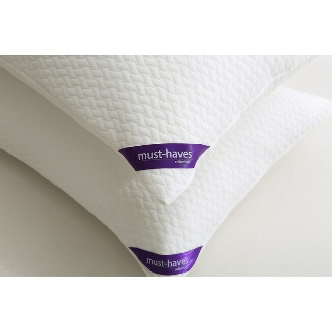 2 Pack Soft Knit Silver Duck Nano Feather Pillows, , alternate image number 2