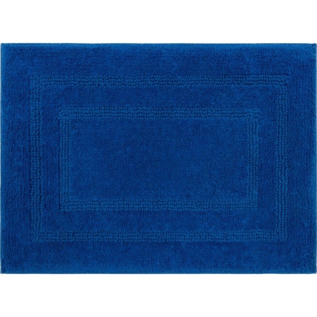 Cotton Reversible Bath Rug, FIESTA COBALT, hi-res image number 0