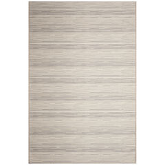 Liora Manne Miranda Tweed Stripe Indoor/Outdoor Area Rug Aqua 2