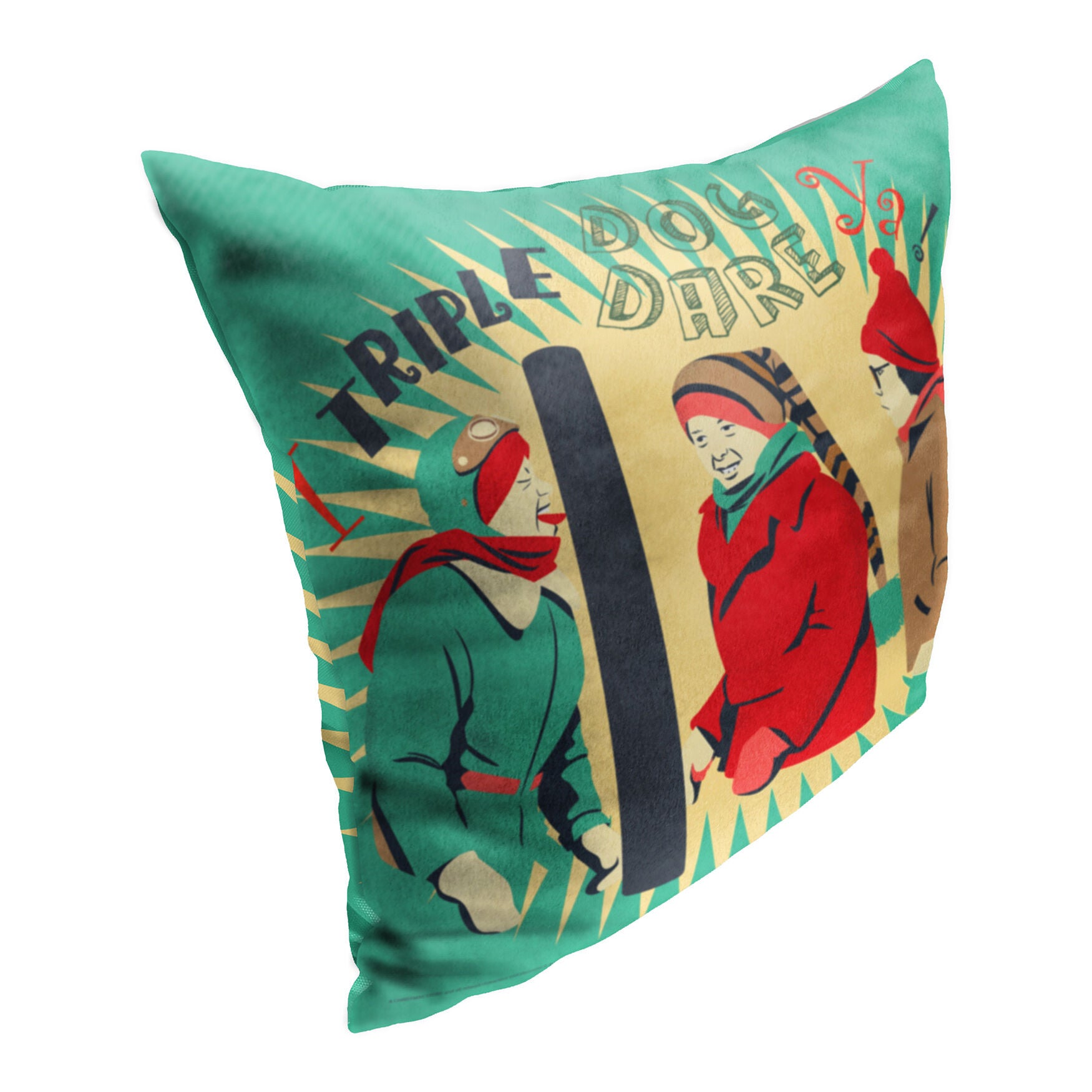 Wb A Christmas Story Triple Dog Dare Ya Printed Throw Pillow, , on-hover image number 1