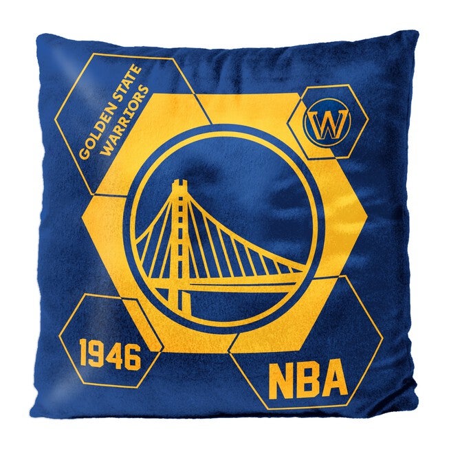 Warriors Velvet Reverse Pillow, MULTI, hi-res image number null