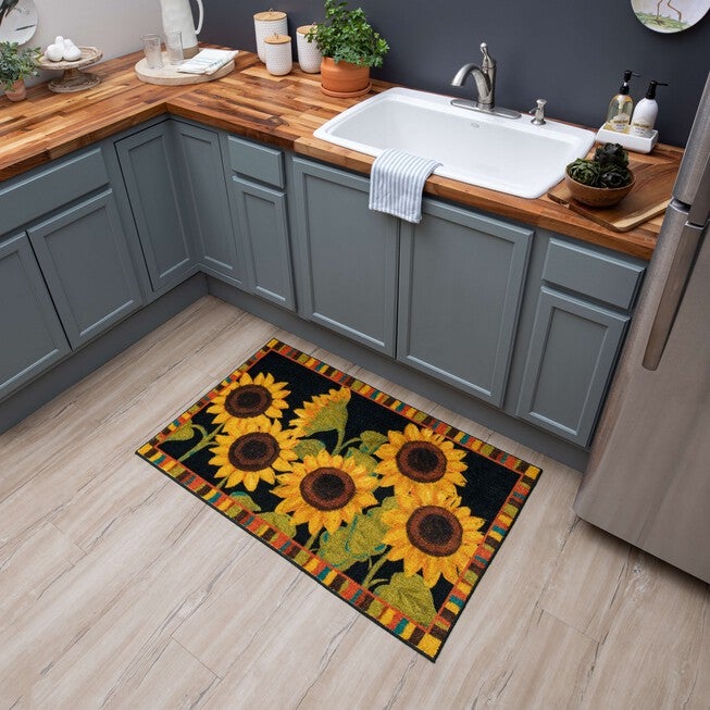 Sunflower Garden Kitchen Rug, , alternate image number 5