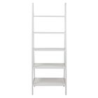 5-Shelf Ladder Bookcase-White, , alternate image number null