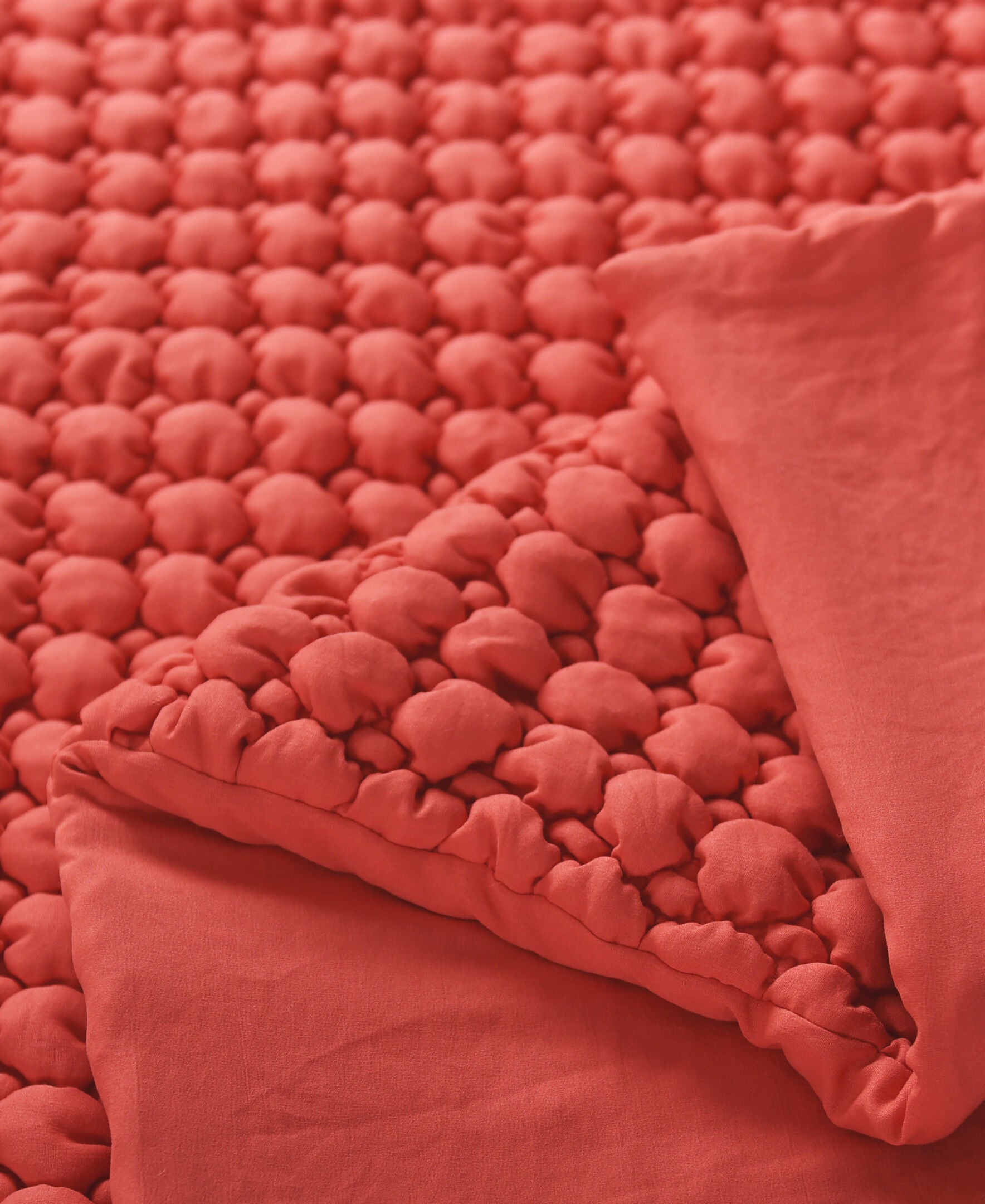 CLOUD PUFF FULL/QUEEN 3PC. QUILT SET, MELON, alternate image number 4