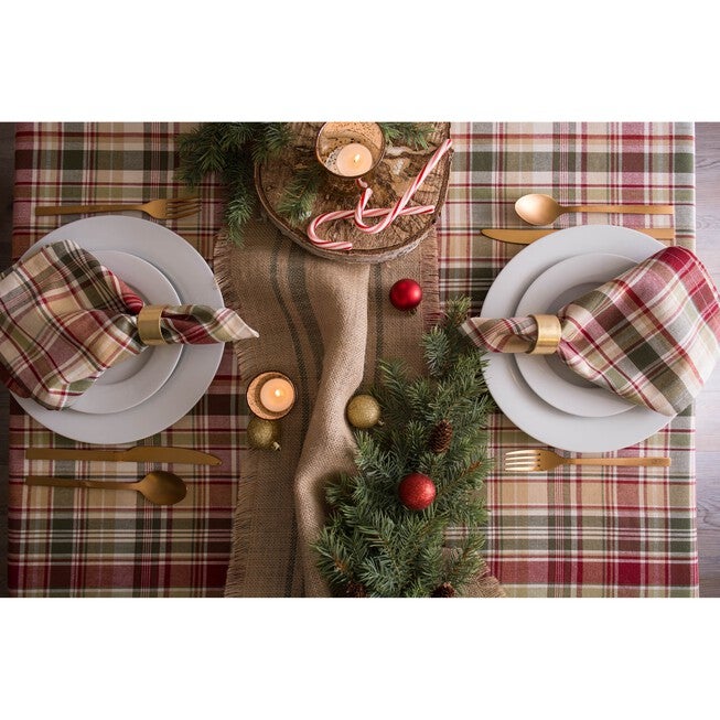 Give Thanks Plaid Tablecloth 60x84, , alternate image number null