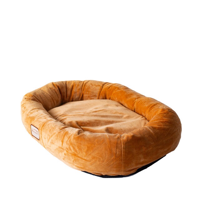 Bolstered Pet Bed and Mat, ultra-soft Dog Bed, Brown, Medium, , alternate image number 3
